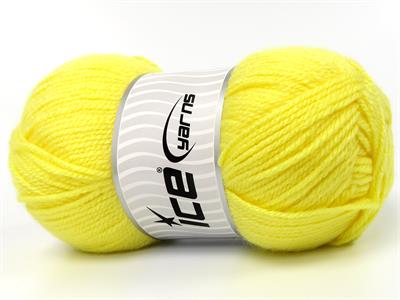 4x100gr. FAVORITE Akrilik Sarı Kışlık, Düz iplikler, Worsted, 100% Akrilik