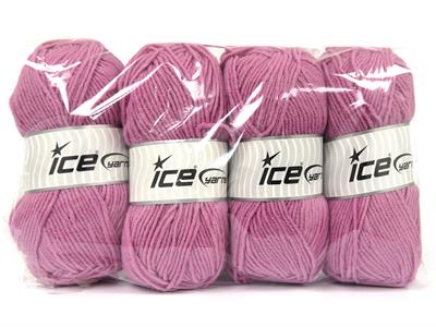 4x100gr. FAVOURITE WOOL Akrilik, Yün Gül Kurusu Kışlık, Yün, Worsted