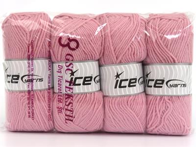 4x100gr. FAVOURITE WOOL Akrilik, Yün Pembe Kışlık, Yün, Worsted