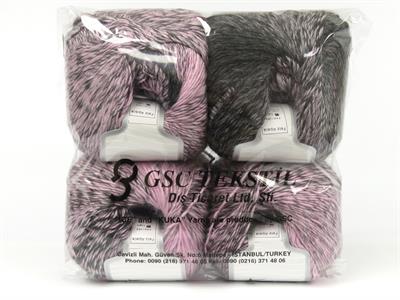 4x100gr. FELIZ ALPACA Alpaka, Yün, Akrilik Pembe, Gri Lüks, Alpaka, Kışlık, Yün, Worsted, Akrilik