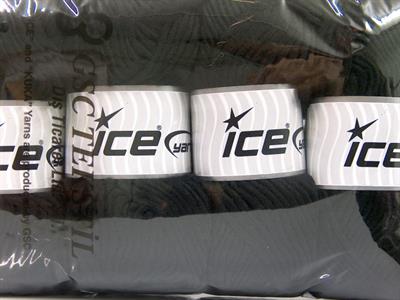 Lot of 4 x 100gr Skeins Ice Yarns FELTING WOOL (100% Wool) Yarn Black