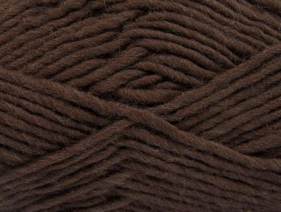 Lot of 4 x 100gr Skeins Ice Yarns FELTING WOOL (100% Wool) Yarn Dark Brown