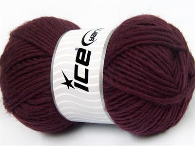 Lot of 4 x 100gr Skeins Ice Yarns FELTING WOOL (100% Wool) Yarn Maroon