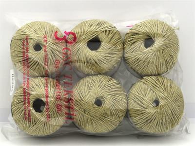 Lot of 6 Skeins Ice Yarns FETTUCCIA Hand Knitting Yarn Bronze