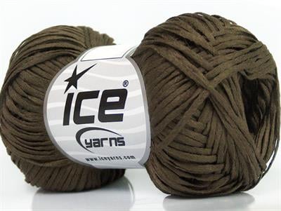 8x50gr. FETTUCCIA FINE Akrilik Koyu Haki Şerit, Yazlık İplikler, 100% Akrilik