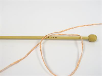 Lot of 6 Skeins Ice Yarns FETTUCCIA Hand Knitting Yarn Light Salmon