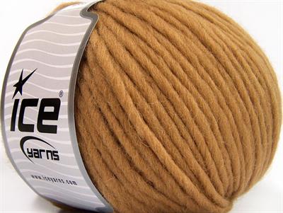 Lot of 4 x 100gr Skeins Ice Yarns FILZY WOOL (100% Wool) Yarn Light Brown