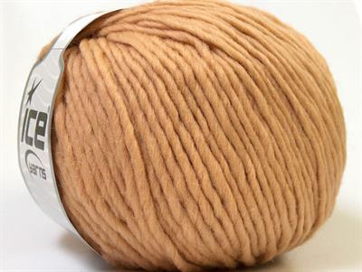 Lot of 4 x 100gr Skeins Ice Yarns FILZY WOOL (100% Wool) Yarn Light Brown