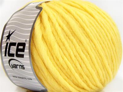 Lot of 4 x 100gr Skeins Ice Yarns FILZY WOOL (100% Wool) Yarn Light Yellow