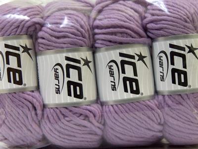 Lot of 4 x 100gr Skeins Ice Yarns FILZY WOOL (100% Wool) Yarn Lilac