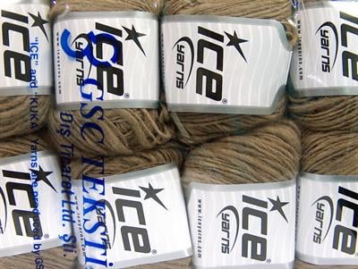 8x50gr. FLAMME WOOL LIGHT Yün, Akrilik Deve Tüyü Kışlık, Yün