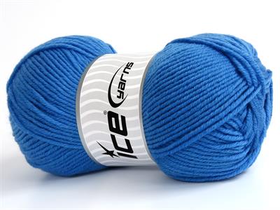 4x100gr. GAITHER Akrilik, Yün Mavi Kışlık, Yün, Düz iplikler, Akrilik