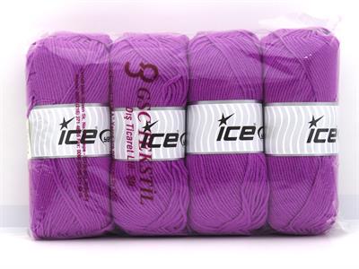 4x100gr. GAITHER Akrilik, Yün Fuşya Kışlık, Yün, Düz iplikler, Akrilik