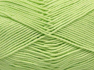 6x50gr. GIZA COTTON  Açık Yeşil Yazlık İplikler, Pamuk, %100 Pamuk