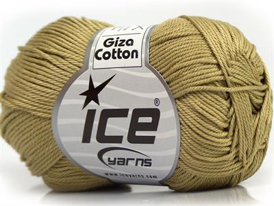 6x50gr. GIZA COTTON  Açık Haki Yazlık İplikler, Pamuk, %100 Pamuk