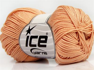 6x50gr. GIZA COTTON  Açık Turuncu Yazlık İplikler, Pamuk, %100 Pamuk