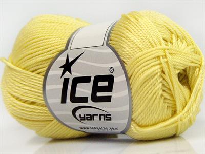 6x50gr. GIZA COTTON  Açık Sarı Yazlık İplikler, Pamuk, %100 Pamuk