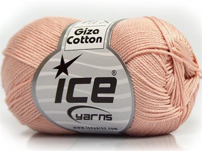 6x50gr. GIZA COTTON  Pudra Pembe Yazlık İplikler, Pamuk, %100 Pamuk
