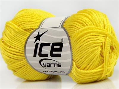 6x50gr. GIZA COTTON  Sarı Yazlık İplikler, Pamuk, %100 Pamuk