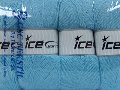 4x100gr. GONCA Akrilik Bebe Mavisi Kışlık, Düz iplikler, 100% Akrilik