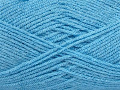 4x100gr. GONCA Akrilik Bebe Mavisi Kışlık, Düz iplikler, 100% Akrilik