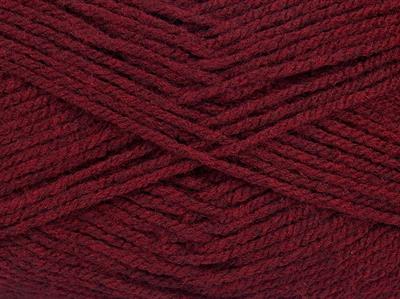 4x100gr. GONCA Akrilik Bordo Kışlık, Düz iplikler, 100% Akrilik
