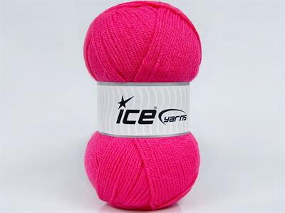 4x100gr. GONCA Akrilik Şeker pembe Kışlık, Düz iplikler, 100% Akrilik