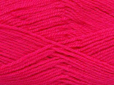 4x100gr. GONCA Akrilik Şeker pembe Kışlık, Düz iplikler, 100% Akrilik