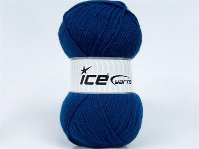 4x100gr. GONCA Akrilik Koyu Mavi Kışlık, Düz iplikler, 100% Akrilik