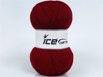 4x100gr. GONCA Akrilik Koyu kırmızı Kışlık, Düz iplikler, 100% Akrilik