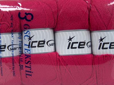 4x100gr. GONCA Akrilik Fuşya Kışlık, Düz iplikler, 100% Akrilik