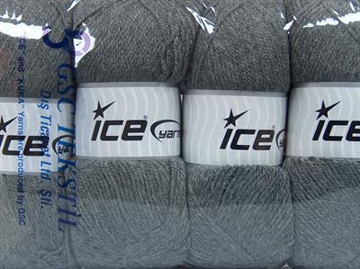 Lot of 4 x 100gr Skeins Ice Yarns GONCA Hand Knitting Yarn Grey