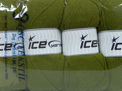 Lot of 4 x 100gr Skeins Ice Yarns GONCA Hand Knitting Yarn Hunter Green