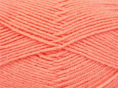 4x100gr. GONCA Akrilik Açık Turuncu Kışlık, Düz iplikler, 100% Akrilik