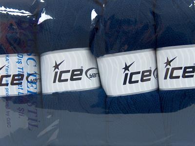 Lot of 4 x 100gr Skeins Ice Yarns GONCA Hand Knitting Yarn Navy
