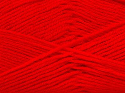 4x100gr. GONCA Akrilik Kırmızı Kışlık, Düz iplikler, 100% Akrilik