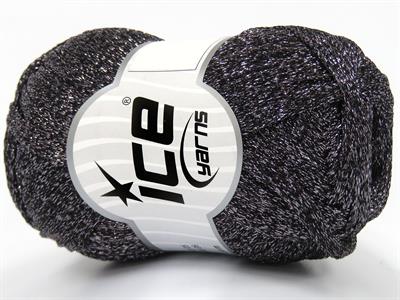 4x50gr. HALLEY Metalik Simli Pembe, Siyah Metalik Simli, Yazlık İplikler, Çok Kalın