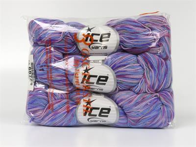 3x100gr. HAND DYED CASHMERE Kaşmir Yeşil, Bordo, Mor Tonları Lüks, Kaşmir, Batik Desenli, El Boyama