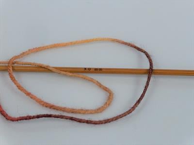 Lot of 2 x 100gr Skeins Ice Yarns HAND DYED SOCK MERINO (75% Superwash Merino Wool) Yarn Orange Shades Copper Brown