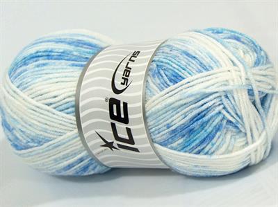 Lot of 4 x 100gr Skeins Ice Yarns HAPPY BABY Yarn Light Lilac Blue Shades