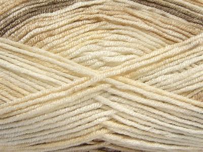 Lot of 4 x 100gr Skeins Ice Yarns HAPPY BABY Yarn Camel Shades Cream