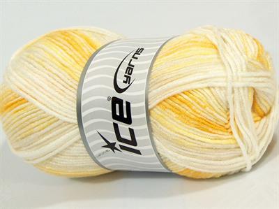 Lot of 4 x 100gr Skeins Ice Yarns HAPPY BABY Hand Knitting Yarn Yellow Shades