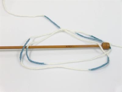 Lot of 2 x 150gr Skeins Ice Yarns JACQUARD WOOL (30% Wool) Yarn Green Blue Cream