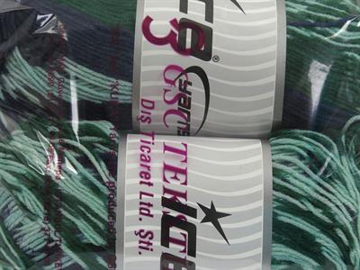 Lot of 2 x 150gr Skeins Ice Yarns JACQUARD WOOL (30% Wool) Yarn Green Shades Navy