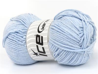 4x100gr. JEANS COTTON Premium Akrilik, Pamuk Bebe Mavisi Yazlık İplikler, Pamuk, Akrilik