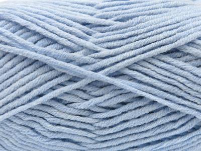 4x100gr. JEANS COTTON Premium Akrilik, Pamuk Bebe Mavisi Yazlık İplikler, Pamuk, Akrilik