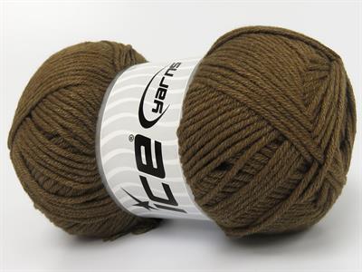 4x100gr. JEANS COTTON Premium Akrilik, Pamuk Kahverengi Yazlık İplikler, Pamuk, Akrilik