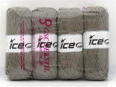 4x100gr. JEANS COTTON Premium Akrilik, Pamuk Açık Kamel Yazlık İplikler, Pamuk, Akrilik