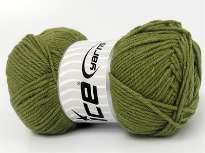 4x100gr. JEANS COTTON Premium Akrilik, Pamuk Açık Haki Yazlık İplikler, Pamuk, Akrilik