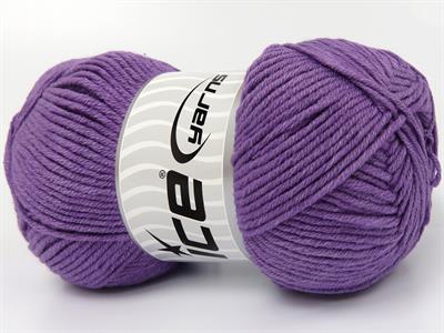 4x100gr. JEANS COTTON Premium Akrilik, Pamuk Mor Yazlık İplikler, Pamuk, Akrilik